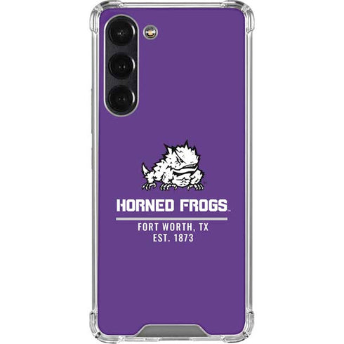Texas Christian University Horned Frogs Fort Worth Galaxy S24 FE Clear Case